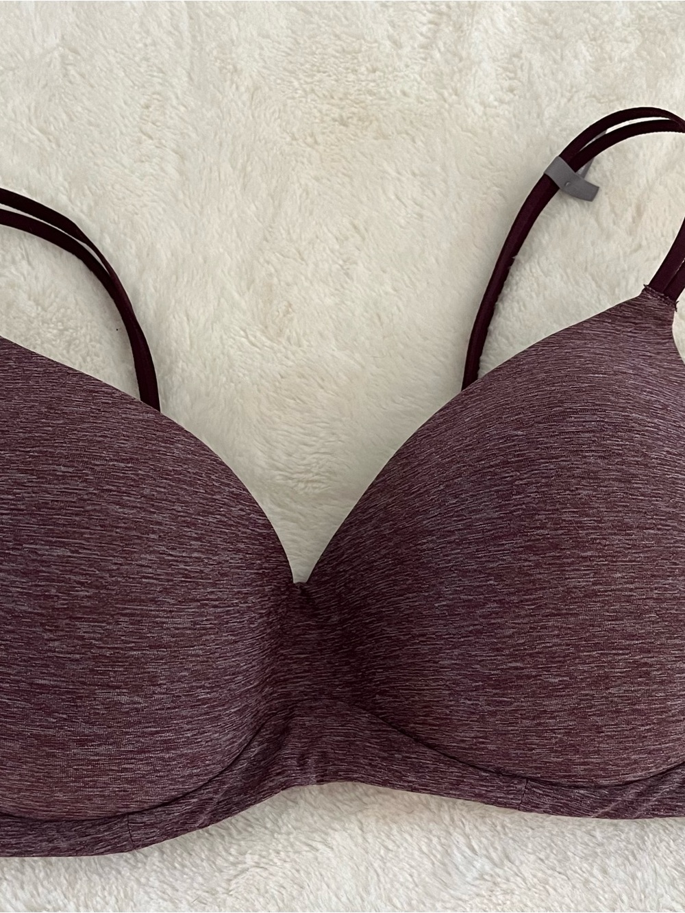 Everyday Seamless Wireless Bra in Heather Plum